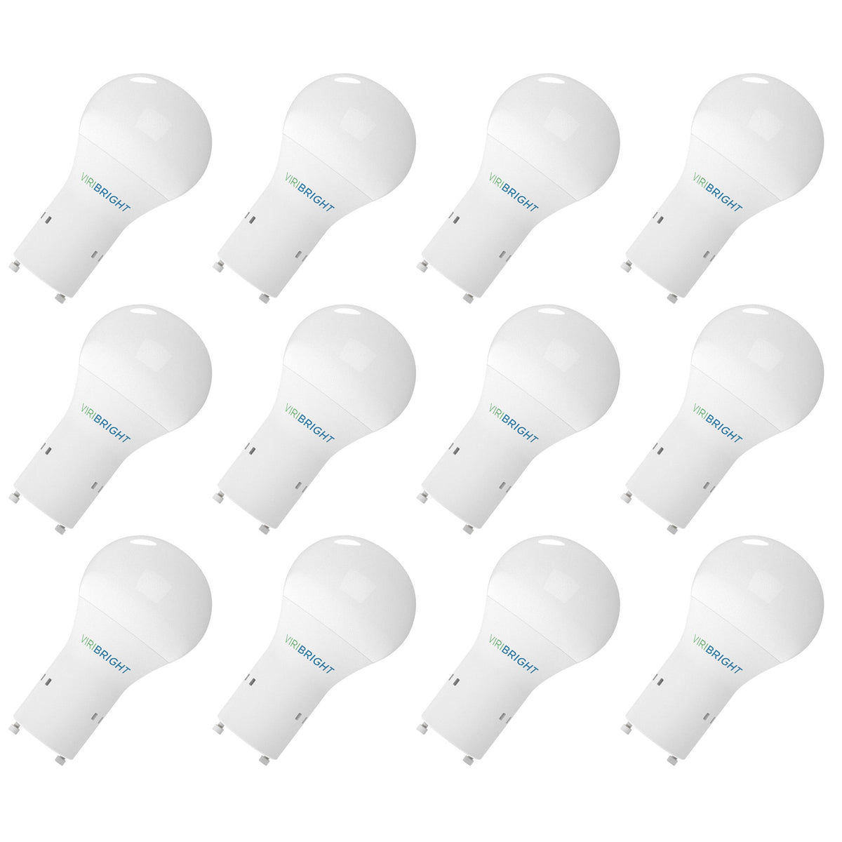 Viribright® A19 GU24 Twist & Lock LED Bulb, 60W Equivalent, 800 Lumens, Non-Dimmable
