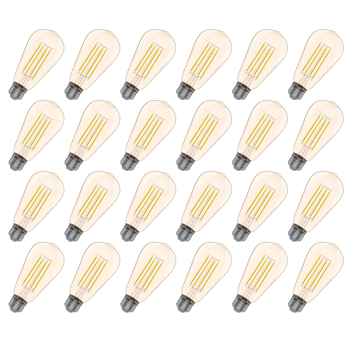 ST19 LED Bulb, Filament, Energy Star, Amber – 2200K (1 Pack)