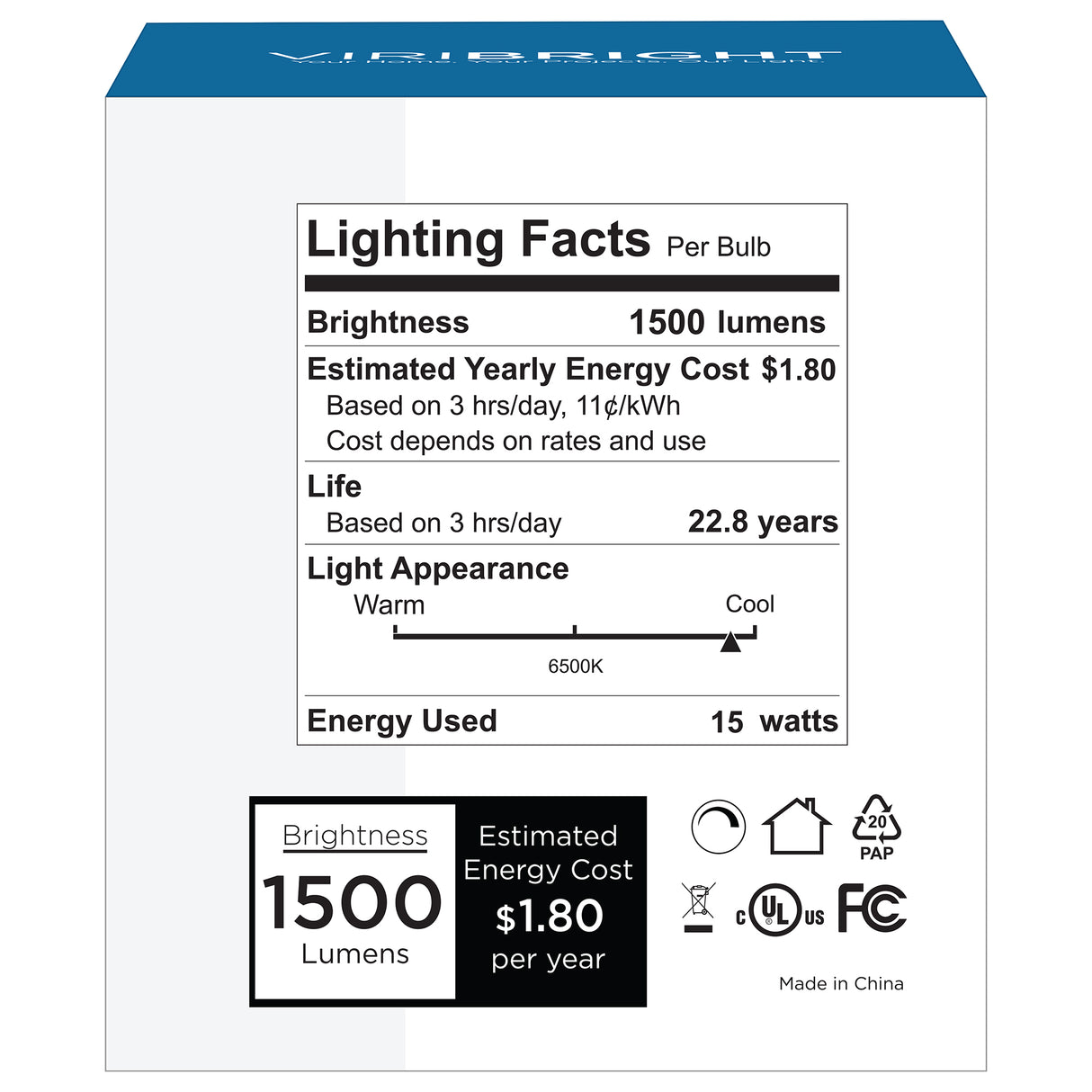 PAR38 LED Bulb, 1500 Lumens T20, Dimmable, cETLUS, IP20