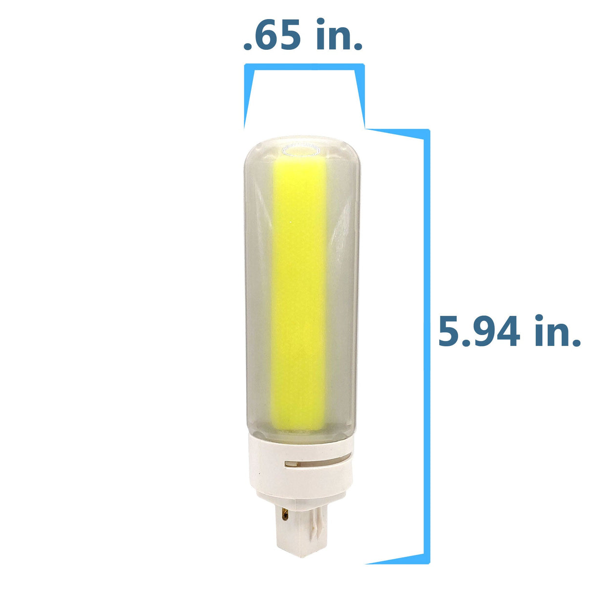 Viribright - 13/18-Watt Equivalent PL Lamp PLC G24D-2P (2-Pin) Benchmark II LED Light Bulb - 74403