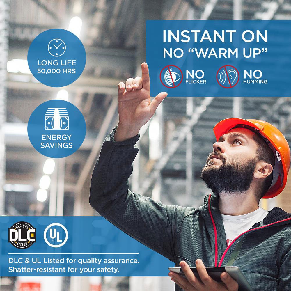 Viribright - 18-Watt Hybrid 4-Foot T8 2360 Lumens Frosted LED Tube Light Bulb (25-Pack) - 518923-25