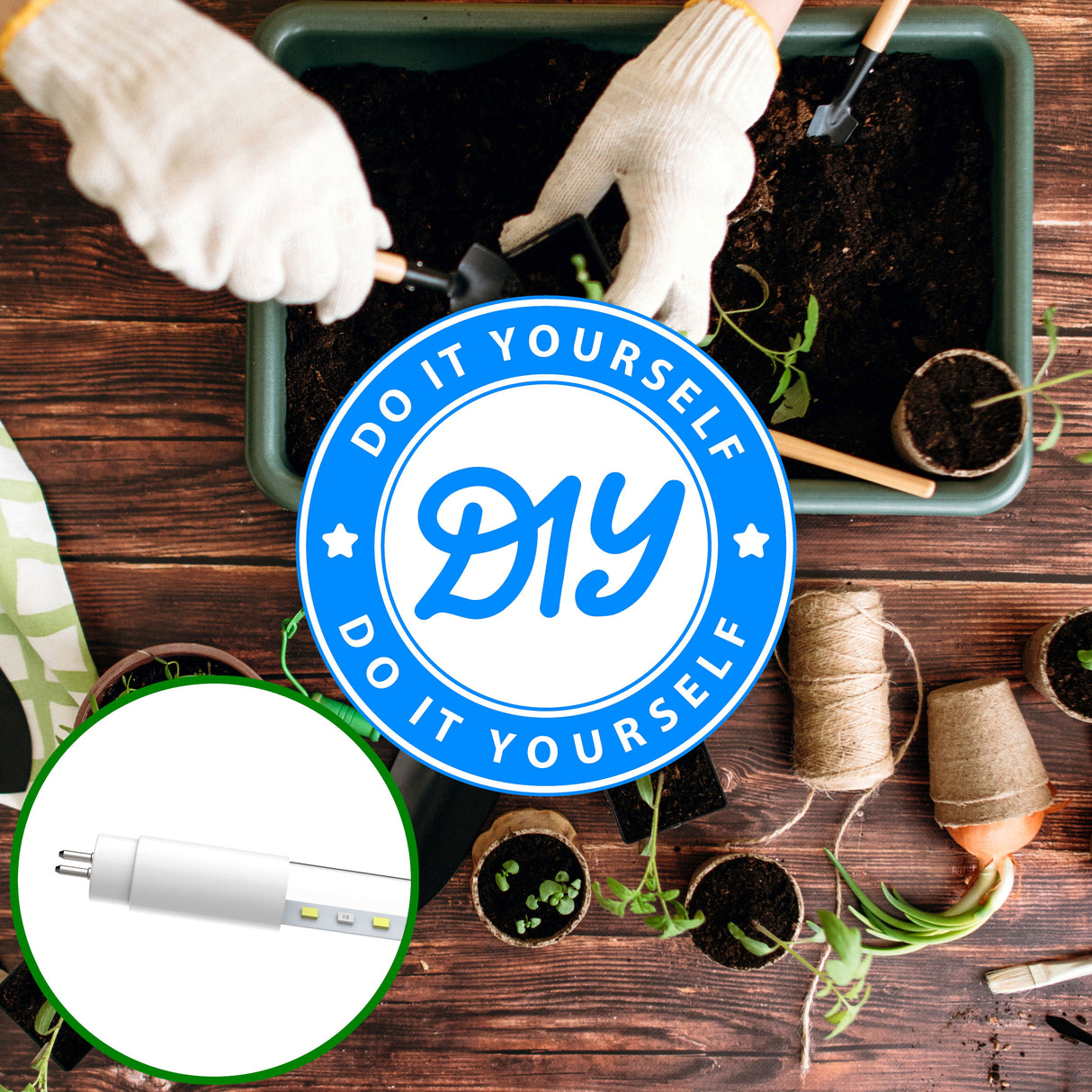 LED Grow Light Tube, T5, Type A - 4200K