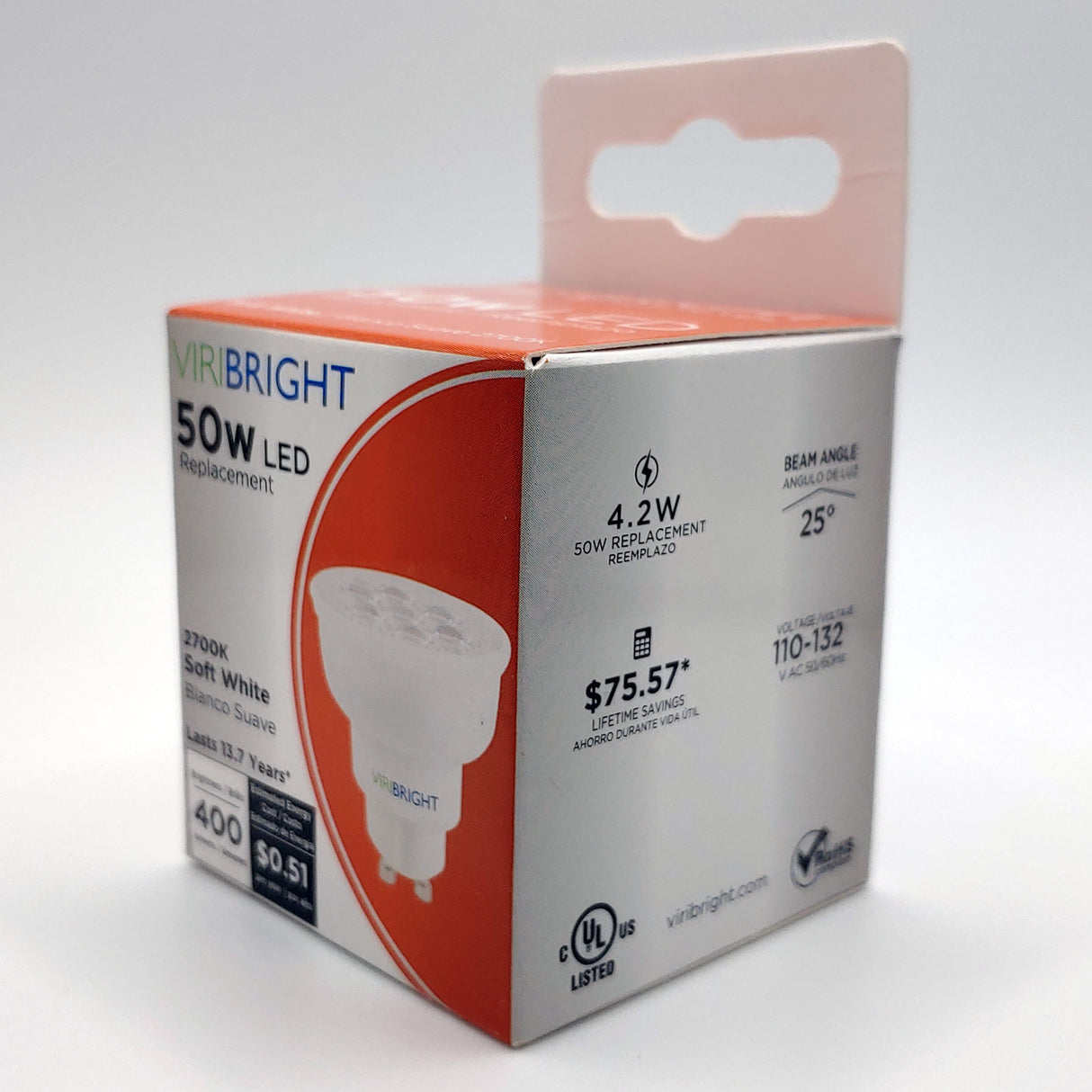 View details for 50-Watt Equivalent MR16 GU10 Dimmable LED Flood Light Bulb 50-Watt Equivalent MR16 GU10 Dimmable LED Flood Light Bulb