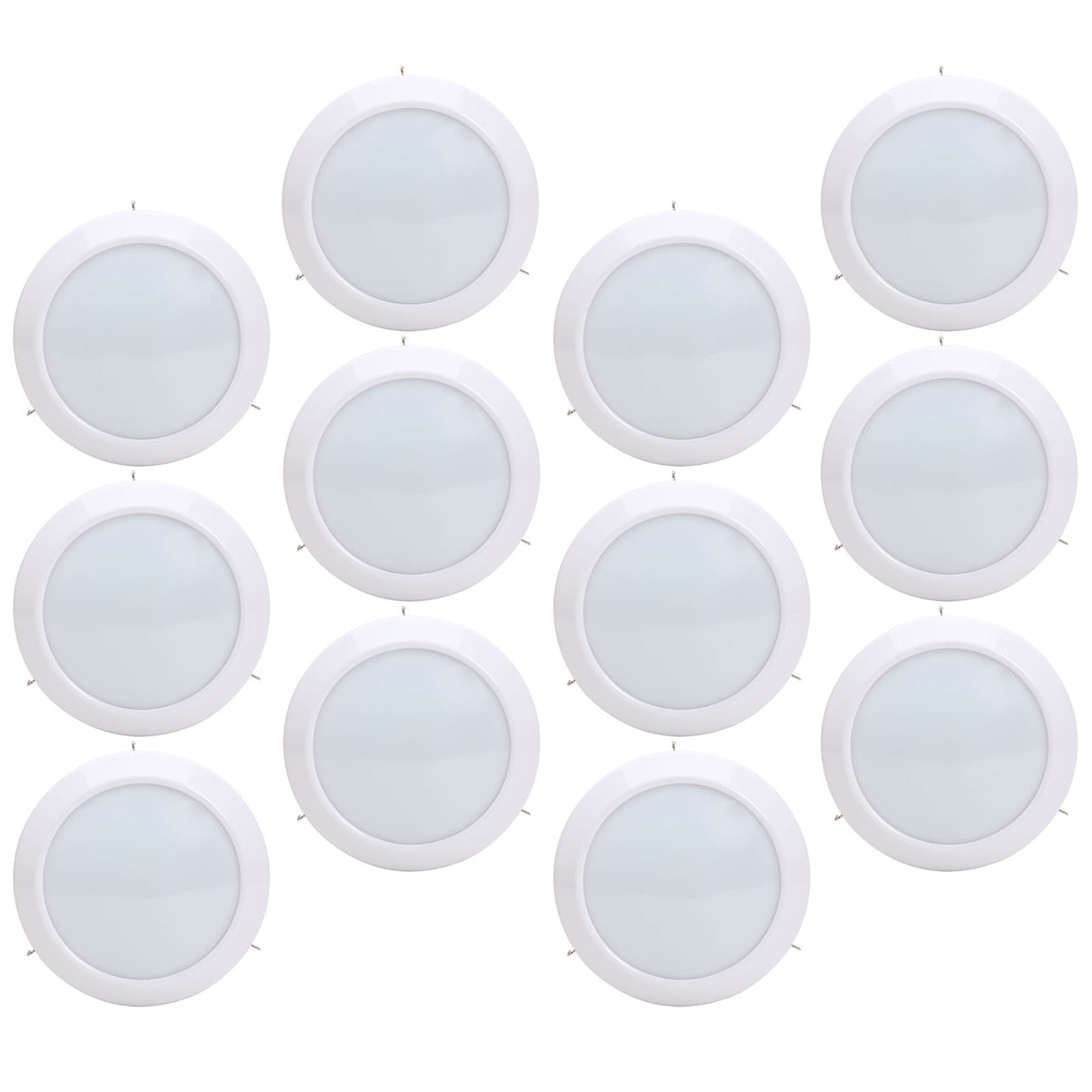 75-Watt Equivalent Universal 6in. 1000 Lumens LED Downlight Light Replacement Disc, Retrofit E26 Adapter Included