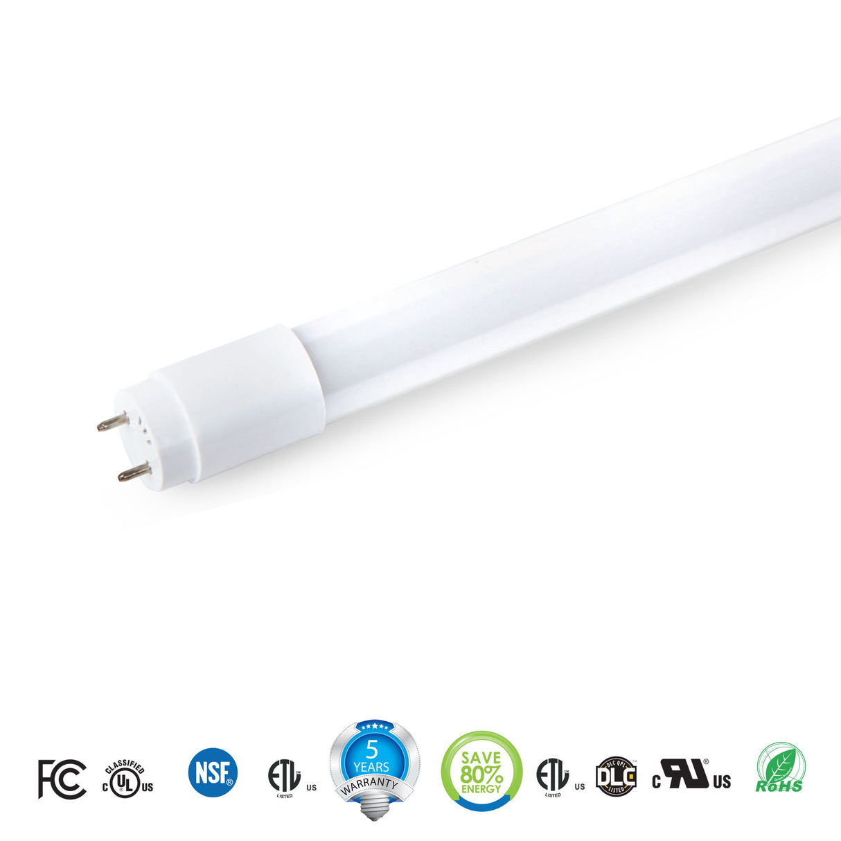 13-Watt 4ft. T8 2000lm Ballast Compatible LED Light Tube