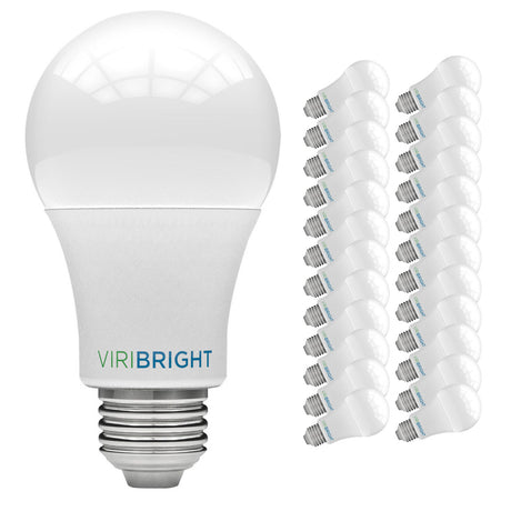 Viribright® A19 LED Bulb, 60W, Dimmable, 810 Lumens, CEC, 90+ CRI (4 Pack)
