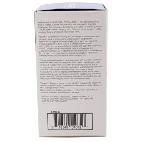 Viribright® A19 LED Bulb, GU24, 9.5W, 800 Lumens - 6000K (6 Pack)