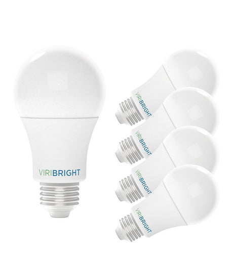 Viribright® A19 LED Light Bulbs, E26, CEC, Screw Base, 100W, 1600 Lumens, Dimmable, 6500K