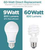 Viribright® A19 LED Bulb 100W Equivalent, 1500 Lumens, Non-Dimmable, E26
