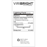 Viribright® A19 LED Bulb, ECO, 8.5W, Non-Dimmable, Cool White 4000K
