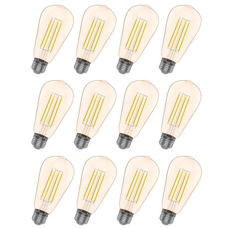 Viribright® ST19 LED Bulb, Filament, Energy Star, Amber 2200K