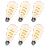 ST19 LED Bulb, Filament, Energy Star, Amber  – 2200K (1 Pack)