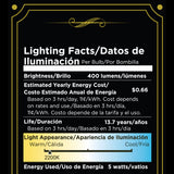 Viribright® ST19 LED Edison Bulb, E26, 40W Equivalent, Amber, Warm White 22200K (4 Pack)