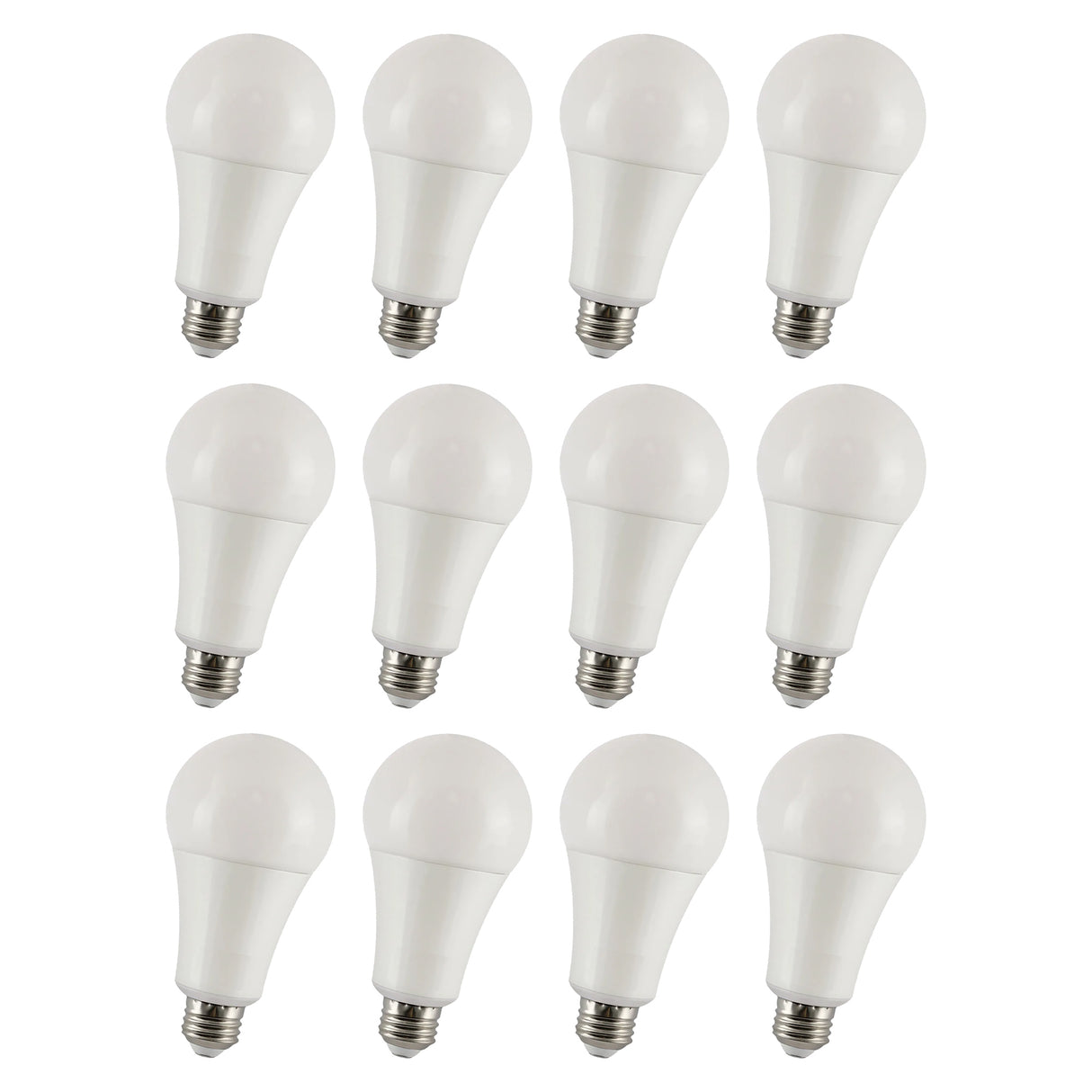 A19 LED Light Bulbs, 100W, 1600 Lumens, Dimmable  (4 Pack)