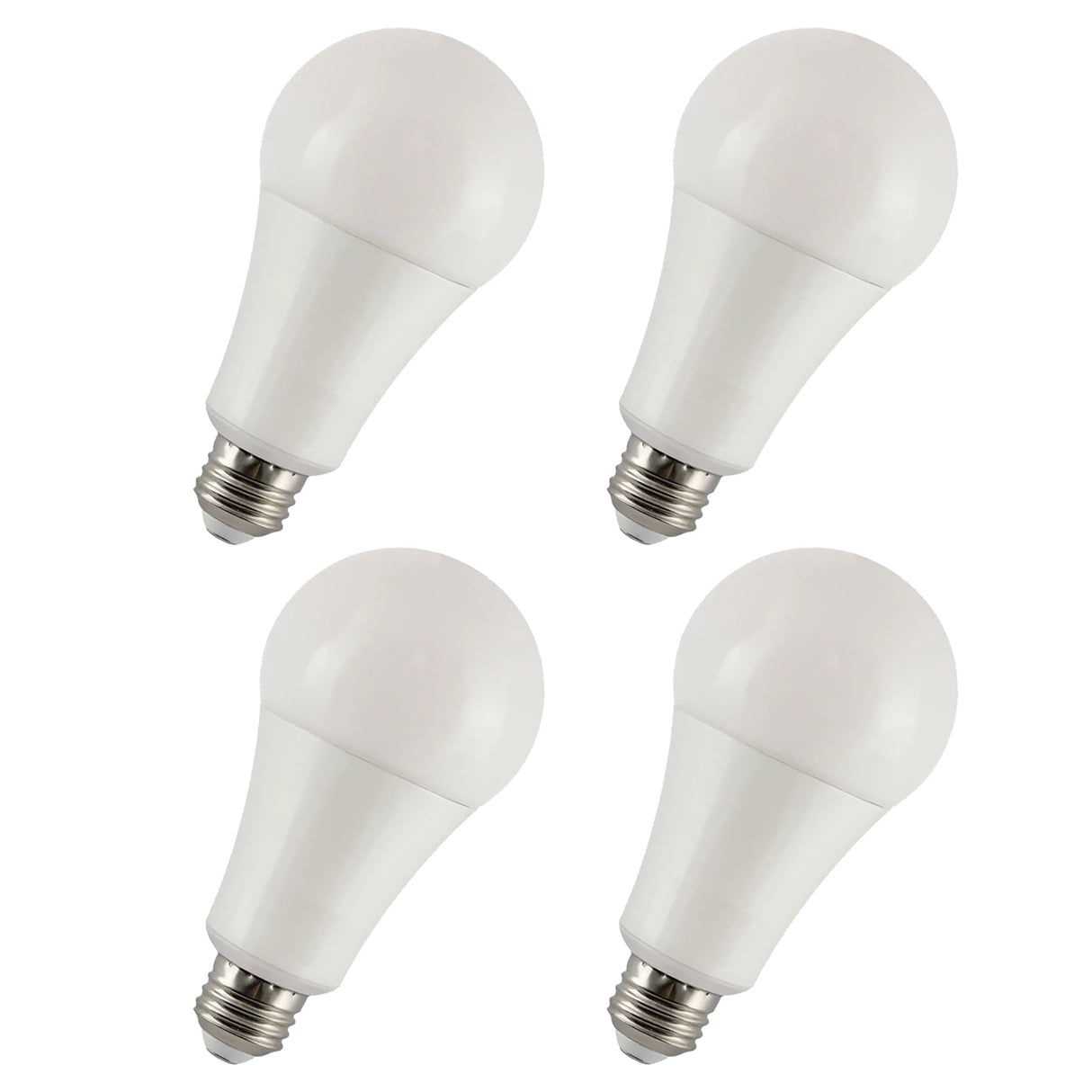 A19 LED Light Bulbs, 100W, 1600 Lumens, Dimmable  (4 Pack)