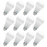 Viribright® A19 LED Light Bulbs, E26, CEC, Screw Base, 100W, 1600 Lumens, Dimmable, 6500K