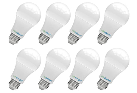 Viribright® A19 LED BULB, 9W, 800 Lumens, Non-Dimmable (4 Pack)