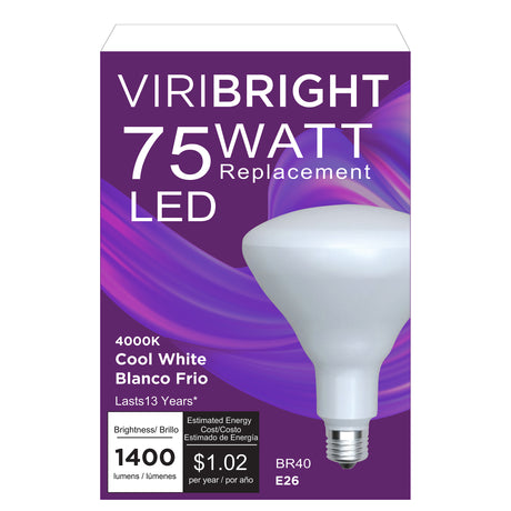 75-Watt EQ BR40 Dimmable 1400lm LED Light Bulb (1 Pack)