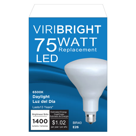 75-Watt EQ BR40 Dimmable 1400lm LED Light Bulb (1 Pack)