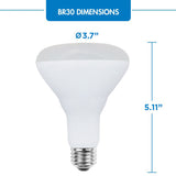Viribright® BR30 LED Bulb, E26 Screw Base, 700 Lumens, Dimmable, CEC, Title 20, 90+ CRI