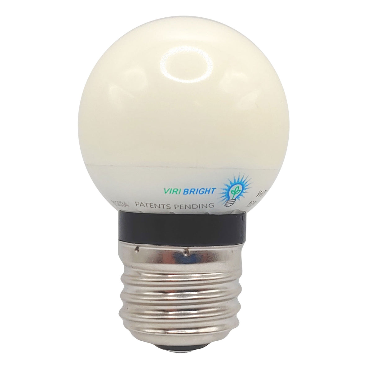Viribright® 2W G15 Frosted Globe LED Bulb – 2700K Warm White, 180lm, E26 Base, Non-Dimmable, 4-Pack