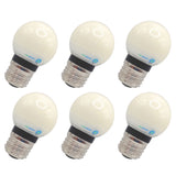 2W G15 Frosted Globe LED Bulb – 2700K Warm White, 180lm, E26 Base, Non-Dimmable, 6-Pack