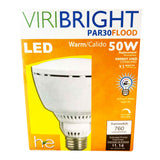 Viribright® 9.5W PAR30 LED Flood Light Bulb, 50W Equivalent, E26 Base, 90 CRI, Dimmable
