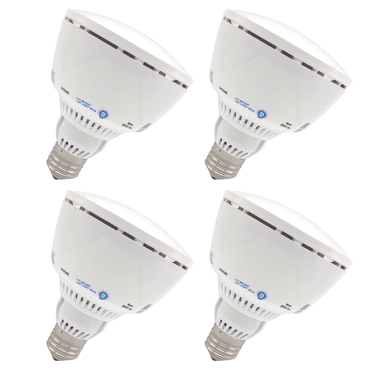 Viribright® 9.5W PAR30 LED Flood Light Bulb, 50W Equivalent, E26 Base, 90 CRI, Dimmable