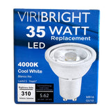 Viribright® 35-Watt EQ MR16 GU10 310lm LED Medium Reflector Flood Light Bulb