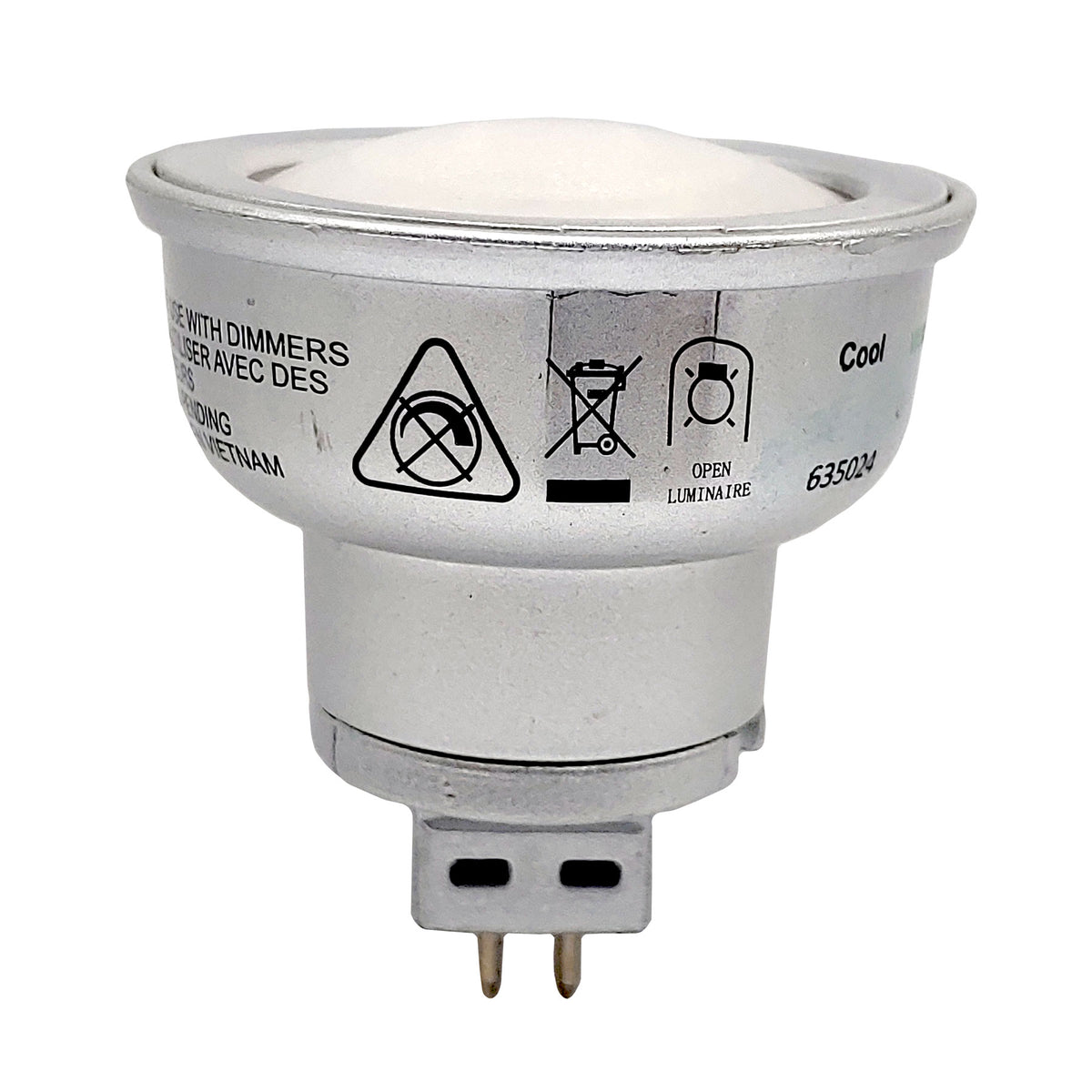 Viribright® 25-Watt Equivalent MR16 GU5.3 LED Bulb, 310 Lumens, 90+ CRI, Medium Flood, Non-Dimmable
