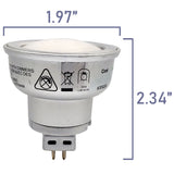 Viribright® 25-Watt Equivalent MR16 GU5.3 LED Bulb, 310 Lumens, 90+ CRI, Medium Flood, Non-Dimmable
