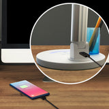 Viribright® 16 in. LED Desk Lamp with 5CCT, Dimming & USB Port – 12W, 800 Lumens