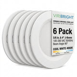 Viribright® 75W Equivalent 5/6 in. DImmable, High Efficiency, T24, 90+CRI, No Adapter (6 Pack)