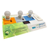 LED Bulb Lighting Shelf Display with Dimmer E26 Sockets - 2700K/4000K/6500K