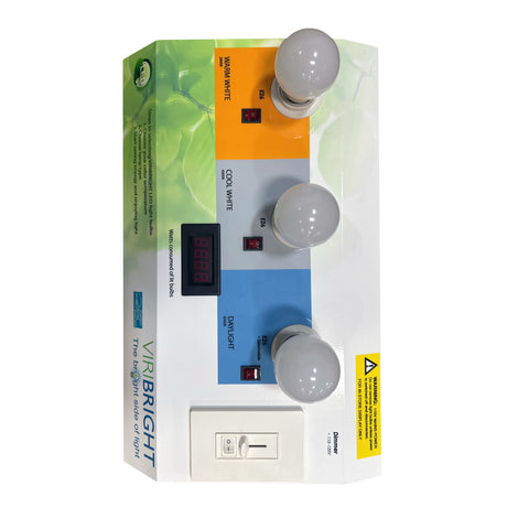 LED Bulb Lighting Shelf Display with Dimmer E26 Sockets - 2700K/4000K/6500K