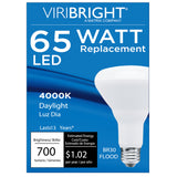 Viribright® BR30 LED Bulb, E26 Screw Base, 700 Lumens, Dimmable, CEC, Title 20, 90+ CRI