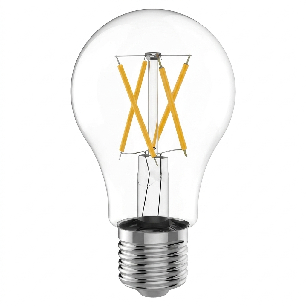Viribright® 60-Watt EQ A19 E26 800lm Filament LED Bulb UL+ES, 2700K (1-Pack)