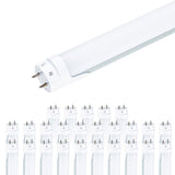 Viribright - 18-Watt Ballast Bypass T8 4-Foot 2350 Lumens Frosted Lens LED Light Bulb Tube - 518918-20