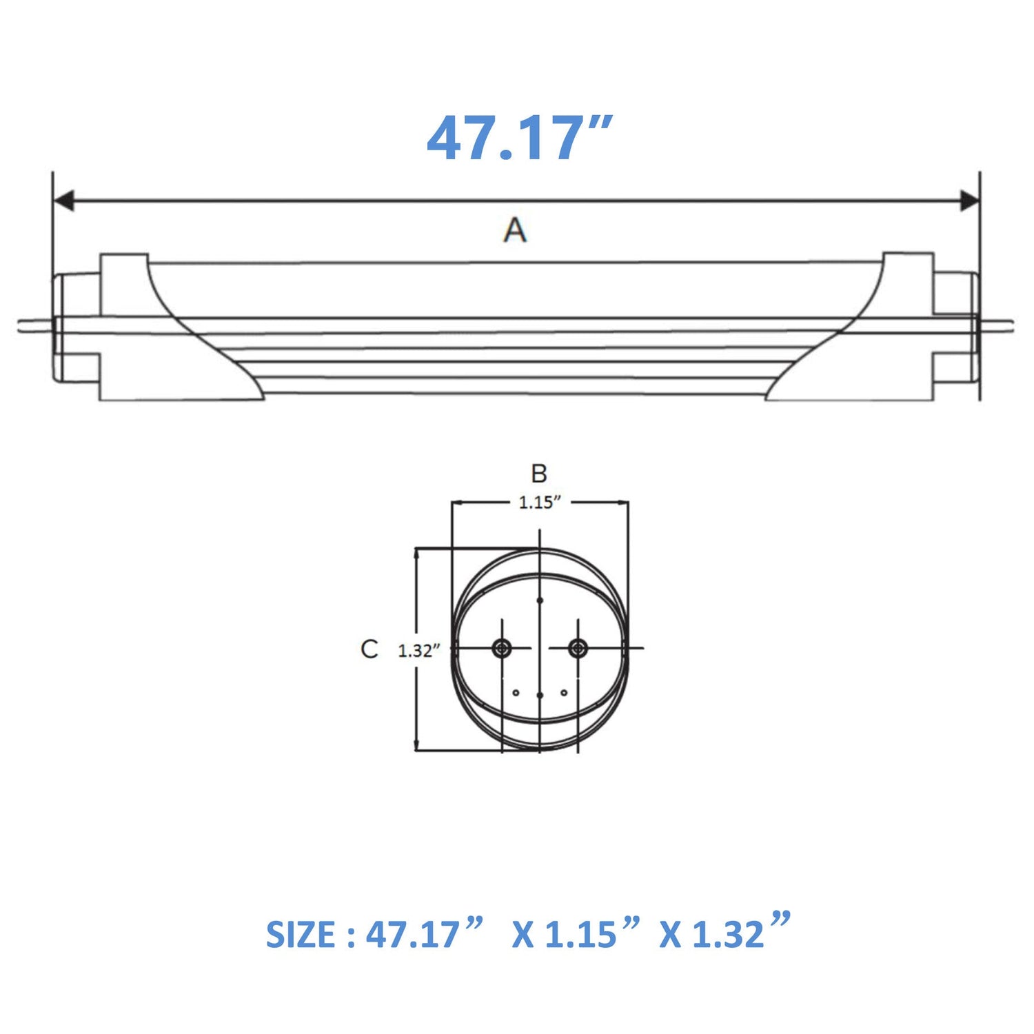 Viribright - 18-Watt Ballast Bypass T8 4-Foot 2350 Lumens Frosted Lens LED Light Bulb Tube - 518917-10