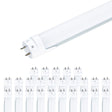 Viribright - 18-Watt Hybrid 4-Foot T8 2360 Lumens Frosted LED Tube Light Bulb (25-Pack) - 518923-25