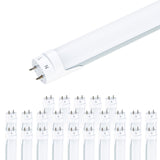Viribright - 18-Watt Hybrid 4-Foot T8 2360 Lumens Frosted LED Tube Light Bulb (25-Pack) - 518923-25