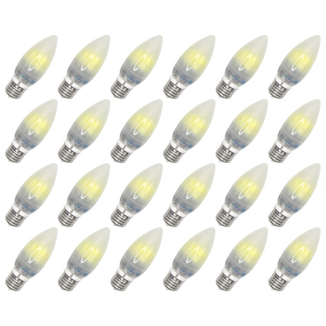 Viribright - 22-Watt Equivalent B11 E26 Frosted LED Light Bulb - 74275-24