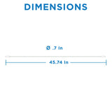 A side view of the Viribright Virigrow grow bulb tube, showing the double-ended design for easy installation.