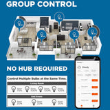 Viribright 60-Watt Equivalent A19 E26 Smart Wifi RGBW LED Light Bulb