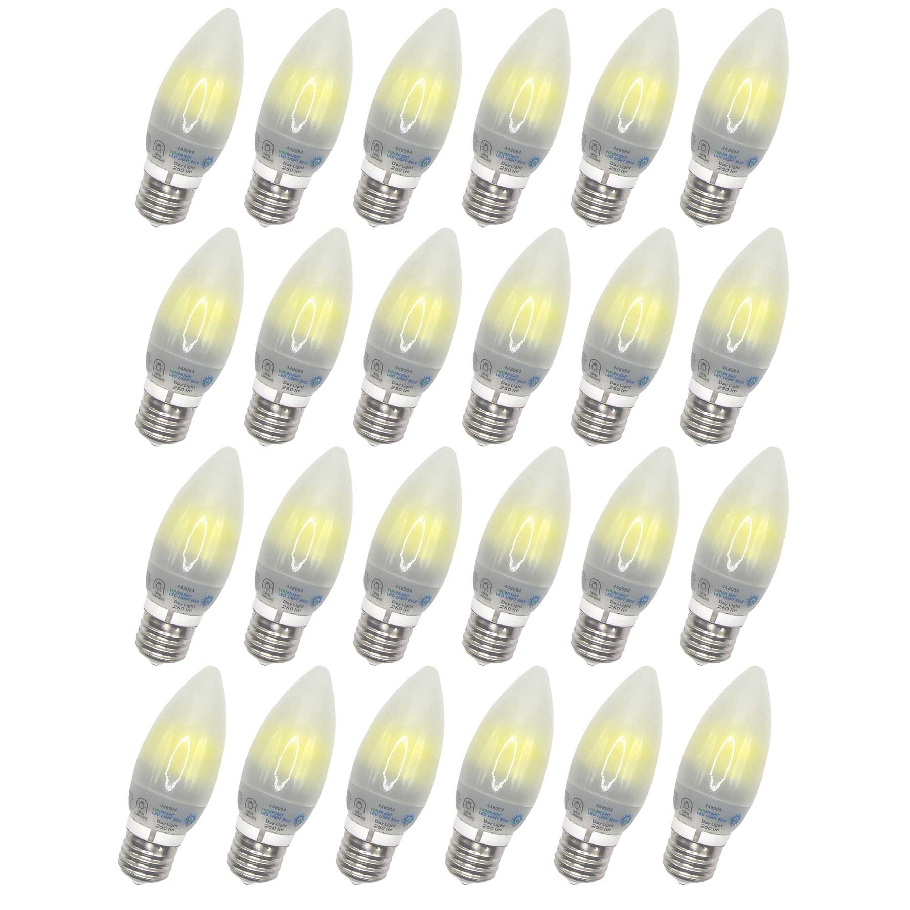 VIRIBRIGHT® B11 Candelabra LED Bulb, Frosted, 270 Lumens - 6000K
