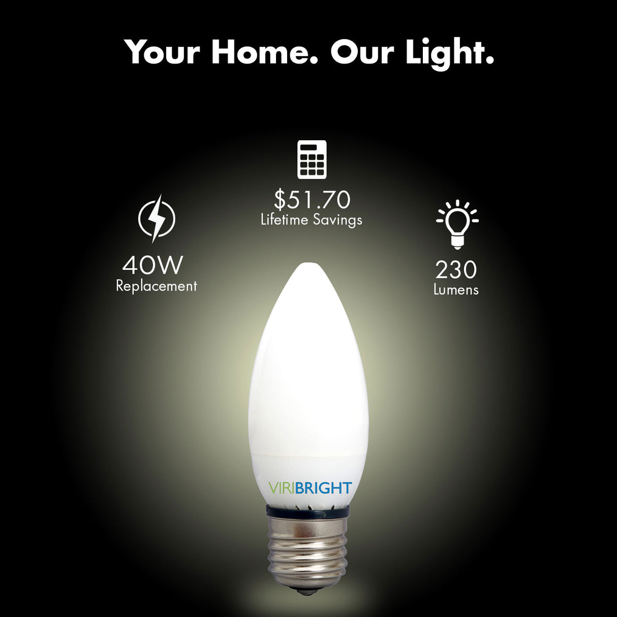 Chandelier 25-Watt Equivalent B11 E26 Frosted LED Light Bulb