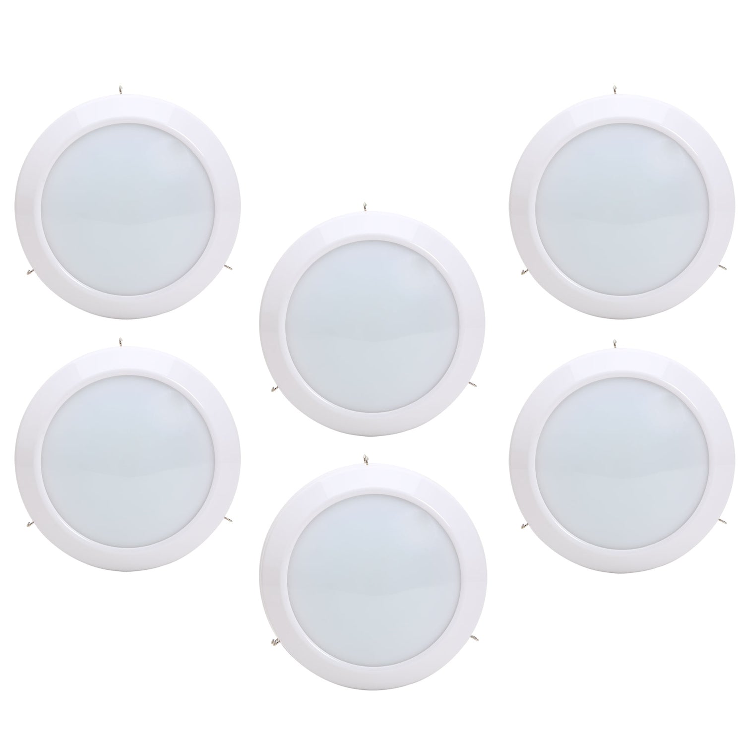 75-Watt Equivalent Universal 6in. 1000 Lumens LED Downlight Light Replacement Disc, Retrofit E26 Adapter Included