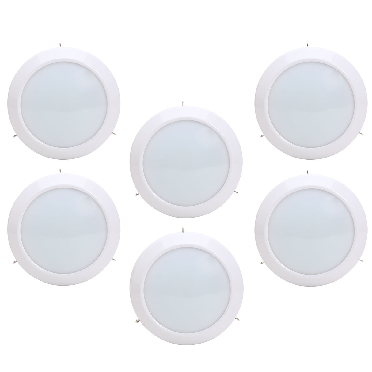 75-Watt Equivalent Universal 6in. 1000 Lumens LED Downlight Light Replacement Disc, Retrofit E26 Adapter Included