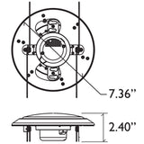 LED light disc with mercury-free and recyclable materials, making it eco-friendly