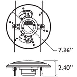 LED light disc with mercury-free and recyclable materials, making it eco-friendly